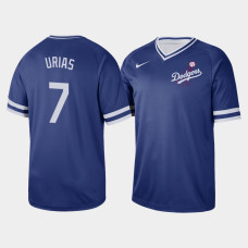 Men's Los Angeles Dodgers Julio Urias #7 Royal Cooperstown Collection V-Neck Legend Jersey