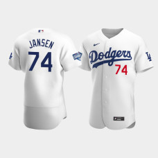 Men's Los Angeles Dodgers Kenley Jansen White 2020 World Series Champions Home Authentic Jersey