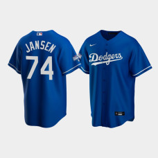 Men's Los Angeles Dodgers Kenley Jansen Royal 2020 World Series Champions Alternate Replica Jersey
