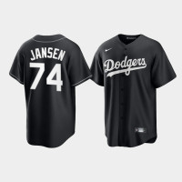 Los Angeles Dodgers Kenley Jansen Black Alternate Fashion Replica Jersey