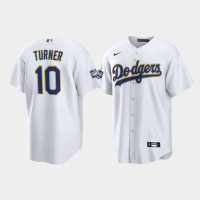 Justin Turner Los Angeles Dodgers White 2021 Gold Program Replica Jersey Justin Turner Los Angeles Dodgers White 2021 Gold Program Replica Jersey