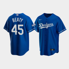 Men's Los Angeles Dodgers Matt Beaty Royal 2020 World Series Champions Alternate Replica Jersey Men's Los Angeles Dodgers Matt Beaty Royal 2020 World Series Champions Alternate Replica Jersey