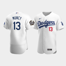 Men's Los Angeles Dodgers Max Muncy White 2020 World Series Home Authentic Jersey