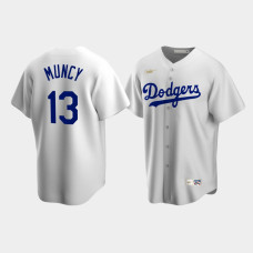 Men's Los Angeles Dodgers Max Muncy #13 White Cooperstown Collection Home Jersey Men's Los Angeles Dodgers Max Muncy #13 White Cooperstown Collection Home Jersey