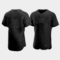 Men's Los Angeles Dodgers Mike Marshall #28 Black Awards Collection NL Cy Young Jersey Men's Los Angeles Dodgers Mike Marshall #28 Black Awards Collection NL Cy Young Jersey