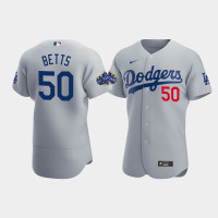 Los Angeles Dodgers Mookie Betts Gray 2022 All-Star Game Alternate Authentic Jersey