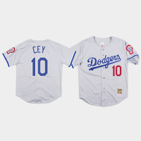 Men's Los Angeles Dodgers #10 Ron Cey Gray 1981 Authentic Jersey Men's Los Angeles Dodgers #10 Ron Cey Gray 1981 Authentic Jersey