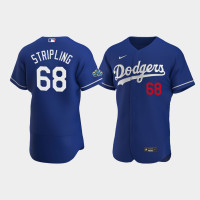 Men's Los Angeles Dodgers Ross Stripling Royal Authentic Patch 2020 Alternate Jersey Men's Los Angeles Dodgers Ross Stripling Royal Authentic Patch 2020 Alternate Jersey