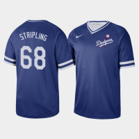 Men's Los Angeles Dodgers Ross Stripling #68 Royal Cooperstown Collection V-Neck Legend Jersey
