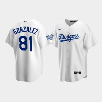 Men's Los Angeles Dodgers Victor Gonzalez White 2020 World Series Champions Home Replica Jersey