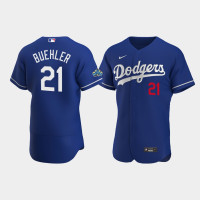 Men's Los Angeles Dodgers Walker Buehler Royal Authentic Patch 2020 Alternate Jersey Men's Los Angeles Dodgers Walker Buehler Royal Authentic Patch 2020 Alternate Jersey
