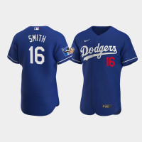 Men's Los Angeles Dodgers Will Smith Royal Alternate Authentic Jersey - Jackie Robinson 75th Anniversary