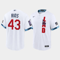 Men Los Angeles Dodgers #43 Edwin Rios White 2021 All-Star Game Replica Jersey Men Los Angeles Dodgers #43 Edwin Rios White 2021 All-Star Game Replica Jersey