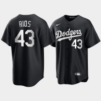 Los Angeles Dodgers Edwin Rios Black Fashion Edition Replica Jersey Los Angeles Dodgers Edwin Rios Black Fashion Edition Replica Jersey