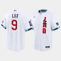 Men Los Angeles Dodgers #9 Gavin Lux White 2021 All-Star Game Replica Jersey Men Los Angeles Dodgers #9 Gavin Lux White 2021 All-Star Game Replica Jersey