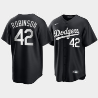 Los Angeles Dodgers Jackie Robinson Black Fashion Edition Replica Jersey