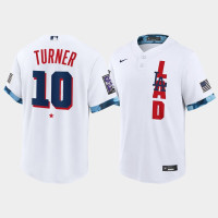 Men Los Angeles Dodgers Justin Turner White 2021 All-Star Game 1-Star Jersey
