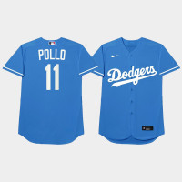 A.J. Pollock Los Angeles Dodgers Blue 2021 Players Weekend Nickname Pollo Jersey