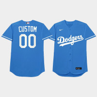 Custom Los Angeles Dodgers Blue 2021 Players Weekend Nickname Jersey Custom Los Angeles Dodgers Blue 2021 Players Weekend Nickname Jersey