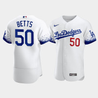 Los Angeles Dodgers Mookie Betts White City Connect Reverse Rare Jersey Los Angeles Dodgers Mookie Betts White City Connect Reverse Rare Jersey