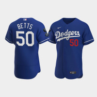 Men Los Angeles Dodgers Mookie Betts Royal Commemorative Patch Alternate Jersey Men Los Angeles Dodgers Mookie Betts Royal Commemorative Patch Alternate Jersey