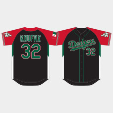 Men Los Angeles Dodgers Sandy Koufax Black 2021 Mexican Heritage Night Limited Jersey