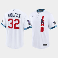 Men Los Angeles Dodgers #32 Sandy Koufax White 2021 All-Star Game Replica Jersey