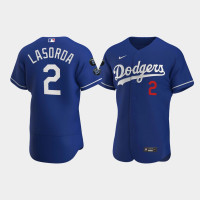 Los Angeles Dodgers Tommy Lasorda Royal Commemorative patch Alternate Jersey Los Angeles Dodgers Tommy Lasorda Royal Commemorative patch Alternate Jersey