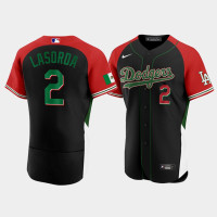 Los Angeles Dodgers Tommy Lasorda Black Hispanic Heritage Month Authentic Jersey