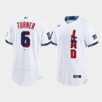Los Angeles Dodgers Trea Turner White 2021 All-Star Game Authentic 1-Star Jersey