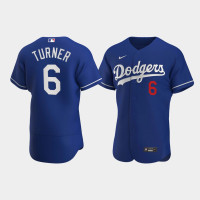 Los Angeles Dodgers Trea Turner Royal Alternate 2021 Trade Authentic Jersey
