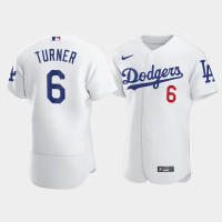 Los Angeles Dodgers Trea Turner White Home 2021 Trade Authentic Jersey