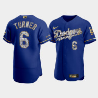 Los Angeles Dodgers #6 Trea Turner Men's Diamond Edition Jersey - Royal
