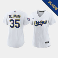 Women's Los Angeles Dodgers Cody Bellinger #35 White 2021 Gold Program Replica Jersey