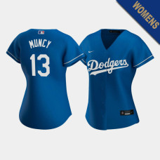 Women's Los Angeles Dodgers Max Muncy #13 Royal Replica 2020 Alternate Jersey