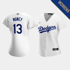 Women's Los Angeles Dodgers Max Muncy #13 White Replica 2020 Home Jersey