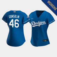 Women's Los Angeles Dodgers Tony Gonsolin #46 Royal 2020 World Series Champions Replica Jersey