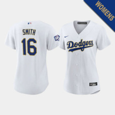 Women's Los Angeles Dodgers Will Smith #16 White 2021 Gold Program Replica Jersey