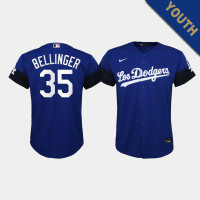 Youth Los Angeles Dodgers Cody Bellinger #35 Royal 2021 City Connect Replica Jersey Youth Los Angeles Dodgers Cody Bellinger #35 Royal 2021 City Connect Replica Jersey