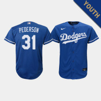 Youth Los Angeles Dodgers Joc Pederson #31 Royal Replica Alternate Jersey