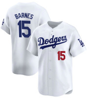 Austin Barnes #15 Los Angeles Dodgers Home Jersey - White Limited Austin Barnes #15 Los Angeles Dodgers Home Jersey - White Limited