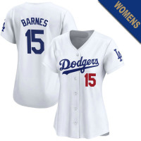 Austin Barnes #15 Los Angeles Dodgers Women's Home Jersey - White Limited Austin Barnes #15 Los Angeles Dodgers Women's Home Jersey - White Limited