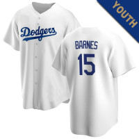 Austin Barnes #15 Los Angeles Dodgers Youth Home Jersey - White Replica Austin Barnes #15 Los Angeles Dodgers Youth Home Jersey - White Replica