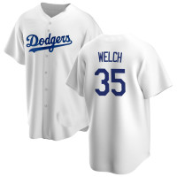 Bob Welch #35 Los Angeles Dodgers Home Retired Player Jersey - White Replica Bob Welch #35 Los Angeles Dodgers Home Retired Player Jersey - White Replica