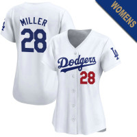 Bobby Miller #28 Los Angeles Dodgers Women's Home Jersey - White Limited Bobby Miller #28 Los Angeles Dodgers Women's Home Jersey - White Limited