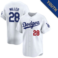 Bobby Miller #28 Los Angeles Dodgers Youth Home Jersey - White Elite Bobby Miller #28 Los Angeles Dodgers Youth Home Jersey - White Elite