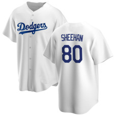 Emmet Sheehan #80 Los Angeles Dodgers Home Jersey - White Replica