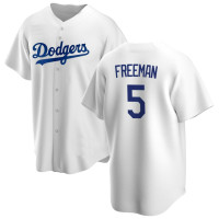 Freddie Freeman #5 Los Angeles Dodgers Home Jersey - White Replica
