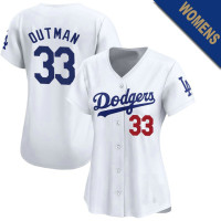 James Outman #33 Los Angeles Dodgers Women's Home Jersey - White Limited