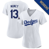Max Muncy #13 Los Angeles Dodgers Women's Home Jersey - White Replica Max Muncy #13 Los Angeles Dodgers Women's Home Jersey - White Replica